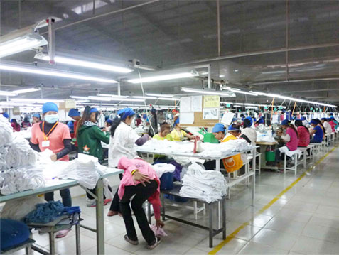 成都圣浪服飾有限公司,B車間